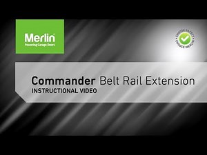 How to add the belt rail extension on the Commander Range I MERLIN