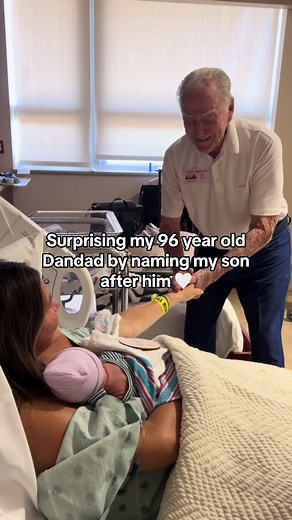 Surprising Great Grandpa with Newborn Baby Named After Him