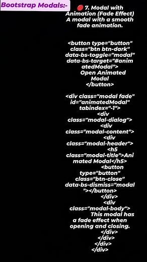 "Add Smooth Animations to Your Bootstrap 5 Modal: Master the Fade Effect!"
