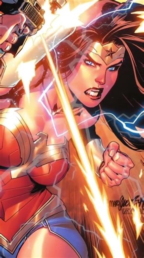 Wonder Woman magic lasso is glowing with energy.