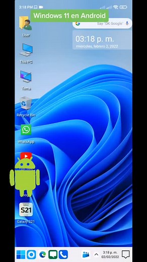 Windows 11 en Android #windows #windows11 #android #windowsandroid