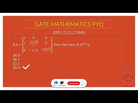 GATE 2009 Solved 🧠 Eigenvalues & Complex Numbers | 2-Mark Linear Algebra Challenge!