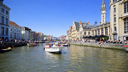 Why does Ghent look so beautiful from the water?