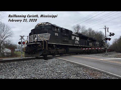 Railfanning Corinth, MS - February 25, 2020, Including NS, KCS & UP!
