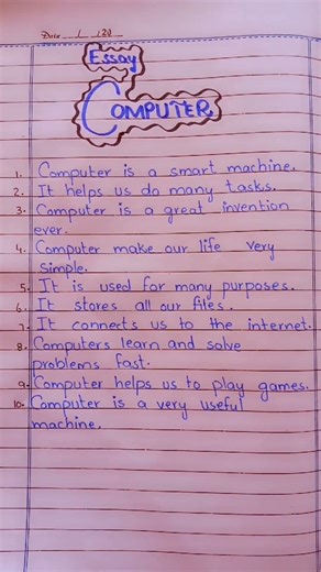 Essay COMPUTER #shorts #viral #trending #foryou #essay