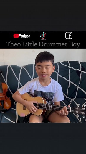 #ukulele #MajorChords #Tutorial #musiclovers | Theo Little Drummer Boy