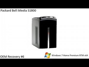 OEM Recovery #6 - Packard Bell iMedia S1800