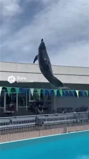 Dolphin in water park scene#30