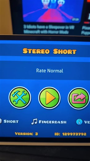 my geometry dash #level song is fingerdash I don't know if it's good or not