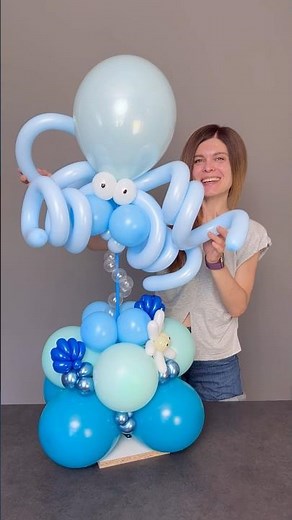 OCTOPUS of balloons | basic simple way of TWISTING #diy #tutorialvideo #octopus #inspirationalvideo