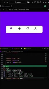 ✨ Sliding Navigation Bar with Active Indicator | HTML CSS JavaScript 🚀 | #htmlcssjavascript #css
