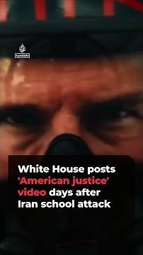 White House posts 'American justice' video days after Iran school attack | AJ#shorts