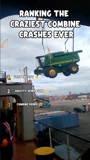 Ranking the Craziest Combine Crashes Ever! 🚜💥