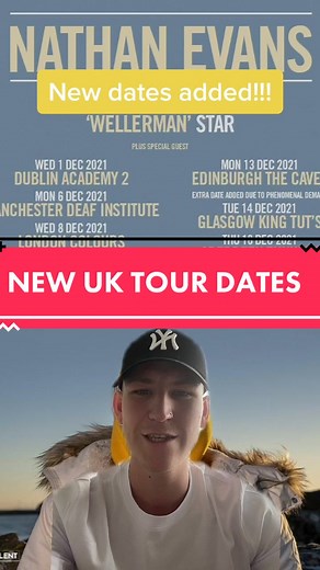 Nathan Evans Scottish Singer Tour Dates in the UK