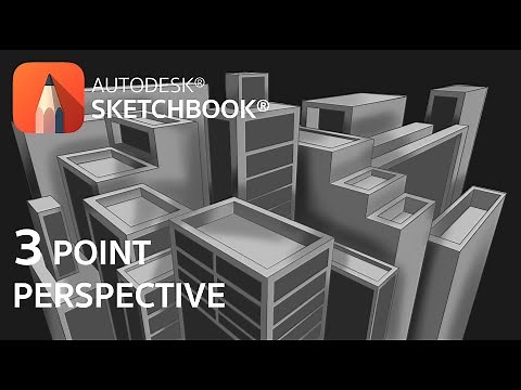 How to EASILY Draw in 3 Point Perspective With Sketchbook Pro!