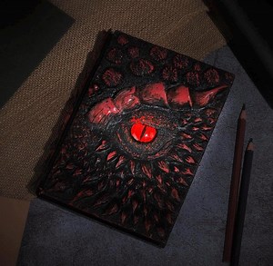 Dragon Notebook Journal 3d Dragon Medieval Notebook - Etsy