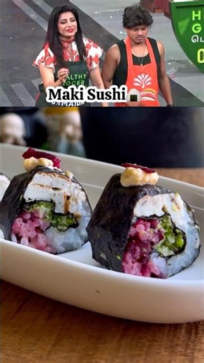 😱🔥Japanese MAKI SUSHI🍙🍣Cook with comali 6 recipe✅ Japanese sushi recipe Tamil #vijaytv #cwc6