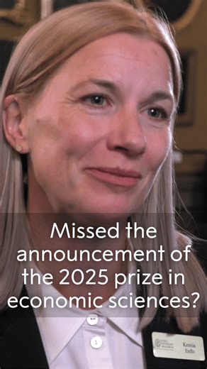 Today we found out who was awarded the 2025 prize in economic sciences. Did you miss it? Catch up now. | Nobel Prize
