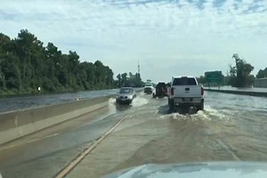58K views · 475 reactions | Interstate 10 completely flooded west bound just outside of Beaumont | KFDM News | Facebook