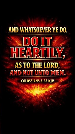 An Audience of One: The Meaning of Colossians 3:23