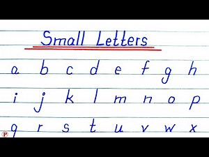 How to Write Small Letters A to Z | Easy Alphabet Writing for Kids | Learn Lowercase ABC with Fun |