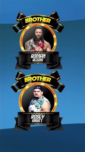 WWE Real-Life Brothers👀