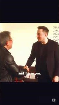 Elon Musk Meets Nvidia CEO | Nvidia DGX Spark AI Supercomputer! 🚀 #ElonMusk #NvidiaDGXSpark