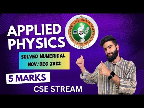 Applied Physics Vtu Numericals For Cse Stream
