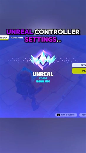 Best Controller Settings = UNREAL 🔥 #fortnite #prosettings #tutorial