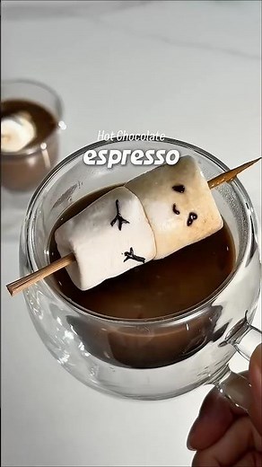 How to make Espresso Hot Chocolate 👇🏻