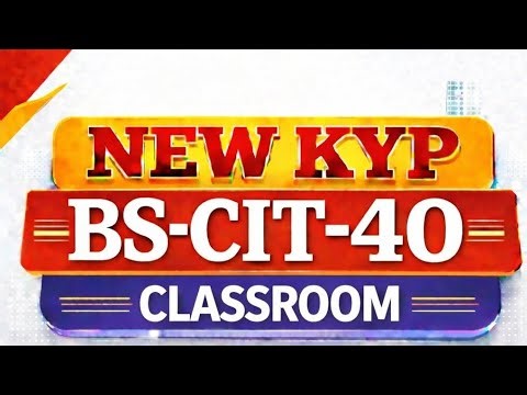 NEW KYP COURSE BS-CIT - 40 SESSION CLASSROOM CLICKER FULL VIDEO