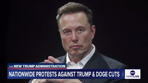 Tens of thousands protest cuts to the federal government