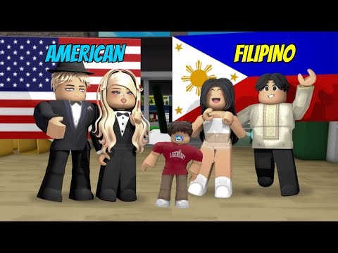 AMERICAN FAMILY Vs FILIPINO FAMILY Brookhaven RP! (ROBLOX TAGALOG)