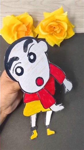 How to craft Shin-chan | Shin-chan craft ideas #shinchan #cartoon #trending #diy #viral #ytshorts