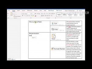 How to Cut, Copy & Paste in Word