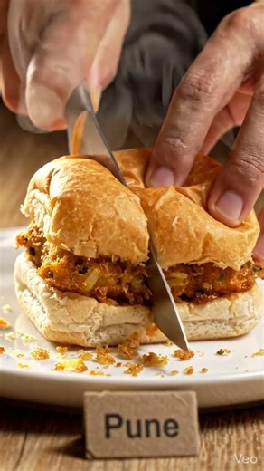 AI With durga sir || cuting vadapav || very Satisfying || viral videos