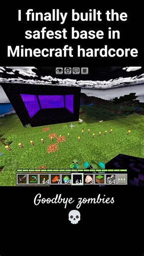 I finally built the safest base 💀 #shorts #minecraft #minecraftpe #minecraftshorts #mods #java #base