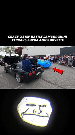 Intense 2 Step Battle: Lamborghini, Ferrari, Supra, Corvette