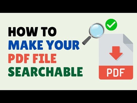 How to Make Searchable PDF File | Create an OCR PDF