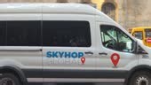 Video coverage of a Skyhop protest in Minnesota, where employees are... Stock Footage Video