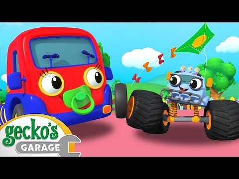 Baby Monster Truck Boo Boo | Gecko's Garage | Trucks For Children | Cartoons For Kids