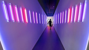 It’s a visual surprise at every turn inside the new 21c Museum Hotel Kansas City