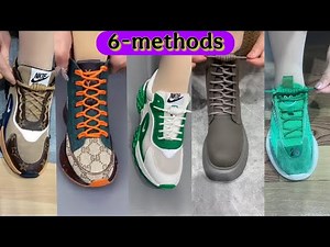 Unique stylish 6 methods of tie shoe laces| beautiful way to tie shoe laces