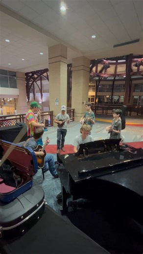 Rocking the Grand in a jam at the hotel at IBMA | The Blue Bridge Boys