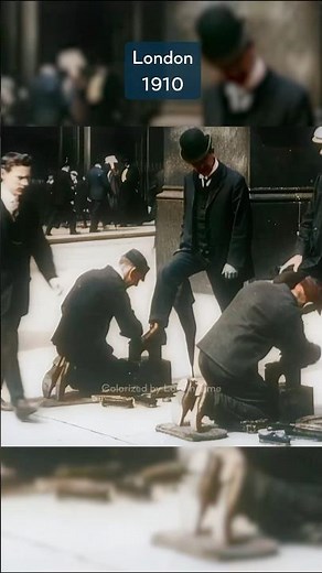 Colorized footage from 1910 in London ❤️
