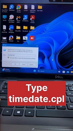 Shortcuts run command for accessing date and time tab || #computer #pctipsandtricks #shorts