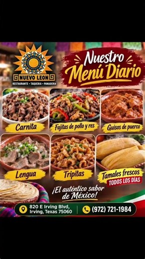 ¡Hoy se come con auténtico sabor mexicano!