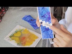 DÉMONSTRATION ETONNANTE utiliser les encres à alcool de chez ACTION avec Du VELLUM et du FOIL