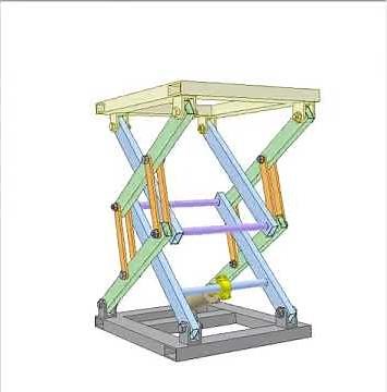 Table of adjustable height 1b