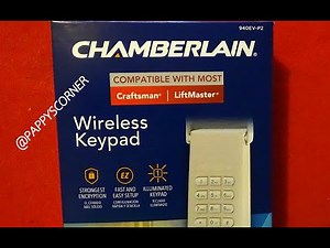Chamberlain Wireless Keypad Installed